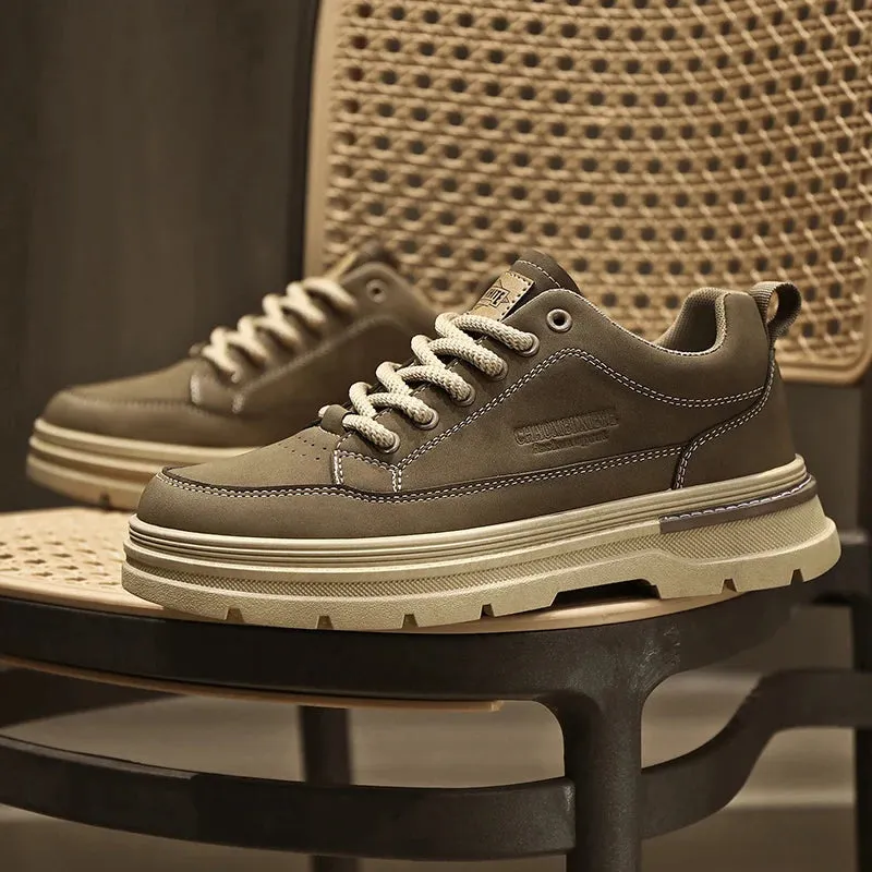 Men's Casual Shoes - Leather, Comfortable Sneakers - TSS356